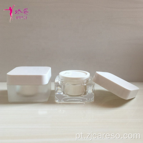 Frasco com formato de canto redondo Frasco para creme facial cosmético